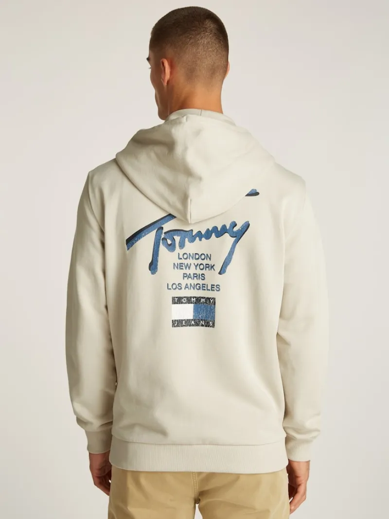 Tommy Jeans Pullover & Sweatshirts|Big Boys*TJM REG SIG TWIST ZIPTHRU EXT newsprint