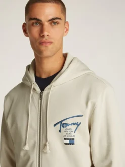 Tommy Jeans Pullover & Sweatshirts|Big Boys*TJM REG SIG TWIST ZIPTHRU EXT newsprint