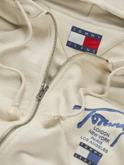 Tommy Jeans Pullover & Sweatshirts|Big Boys*TJM REG SIG TWIST ZIPTHRU EXT newsprint