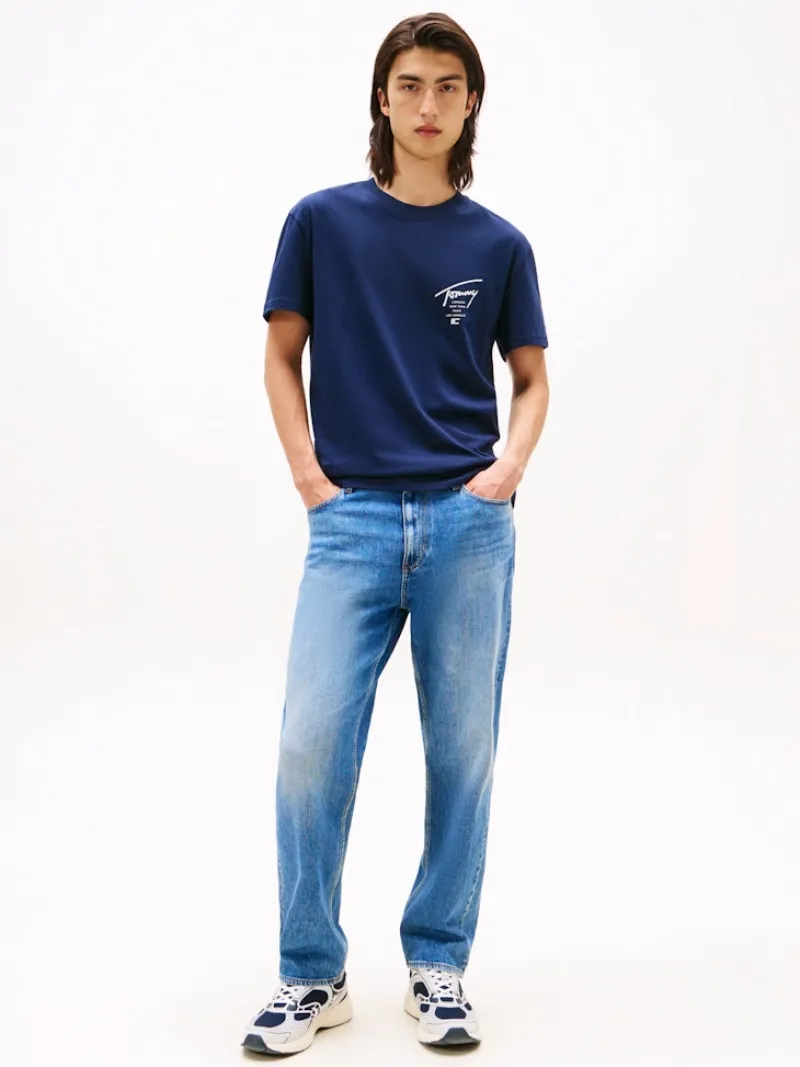 Tommy Jeans Shirts*TJM REG SIGN CITY TEE EXT dark night navy