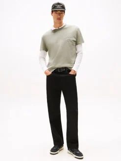 Tommy Jeans Shirts*TJM REG SIGN CITY TEE EXT utility sage