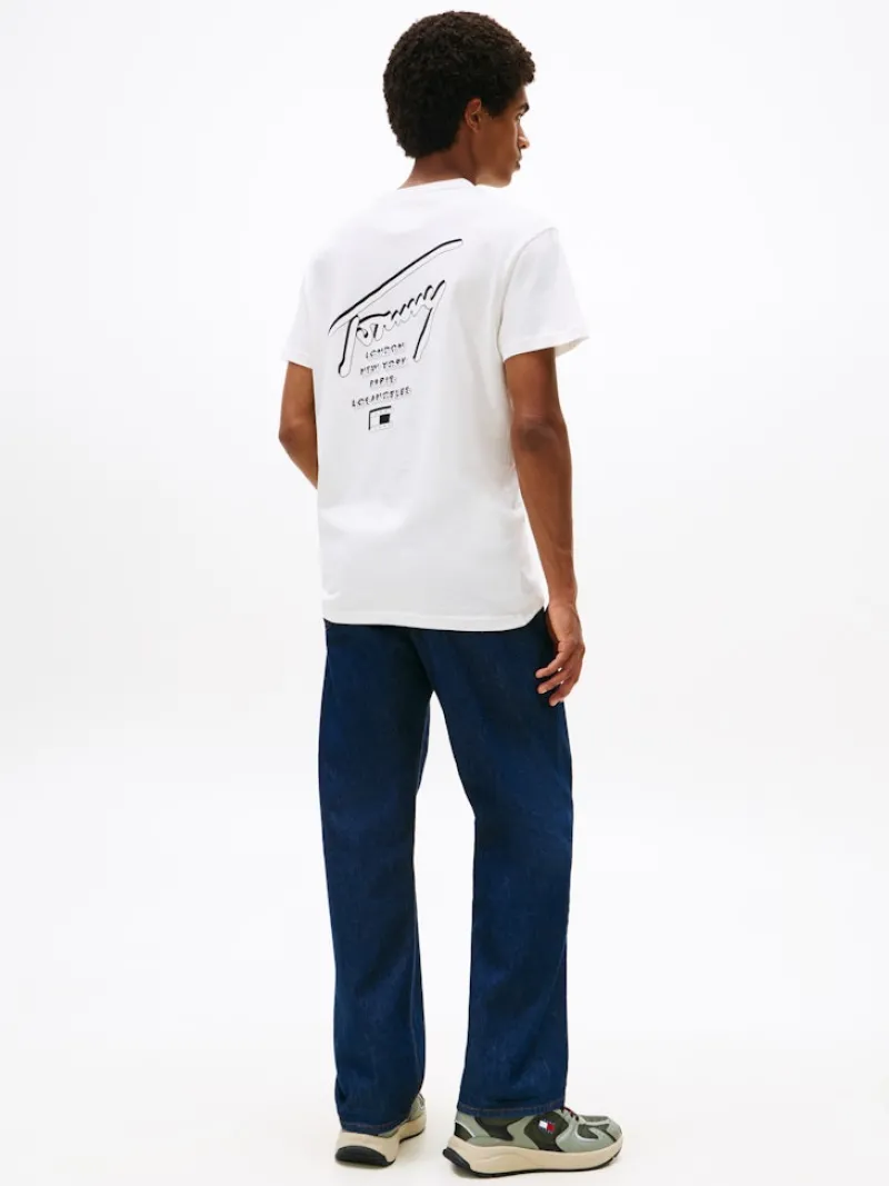 Tommy Jeans Shirts*TJM REG SIGN CITY TEE EXT ancient white