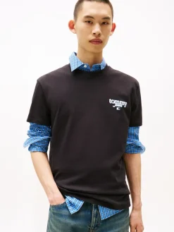 Tommy Jeans Shirts|Big Boys*TJM REG SIGNATURE CITY TEE Black