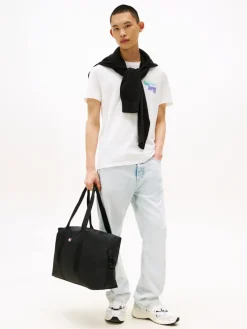 Tommy Jeans Shirts*TJM REG STACK BACKPRINT TEE EXT ecru