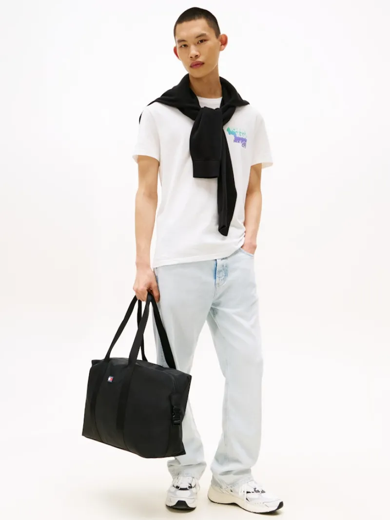 Tommy Jeans Shirts*TJM REG STACK BACKPRINT TEE EXT ecru