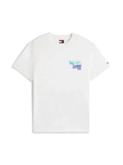 Tommy Jeans Shirts*TJM REG STACK BACKPRINT TEE EXT ecru