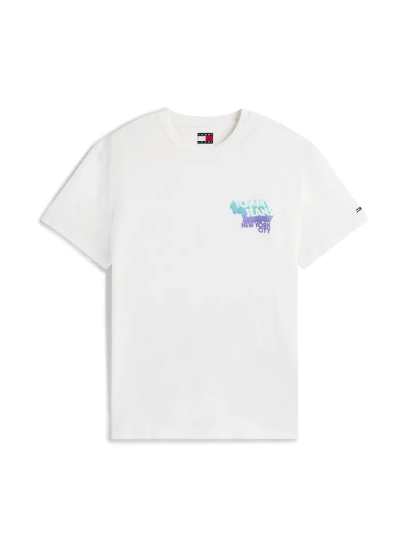 Tommy Jeans Shirts*TJM REG STACK BACKPRINT TEE EXT ecru