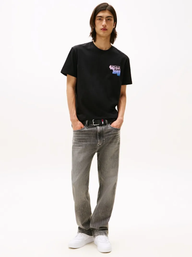 Tommy Jeans Shirts*TJM REG STACK BACKPRINT TEE EXT Black