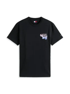 Tommy Jeans Shirts*TJM REG STACK BACKPRINT TEE EXT Black