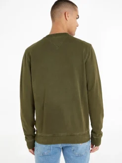 Tommy Jeans Pullover & Sweatshirts*TJM REG TONAL BADGE CNECK drab olive green