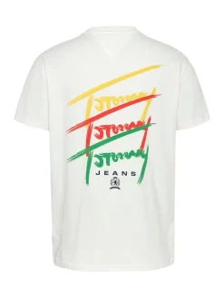 Tommy Jeans Shirts|Big Boys*TJM REG TWISTED SIGNTR TEE EXT ecru
