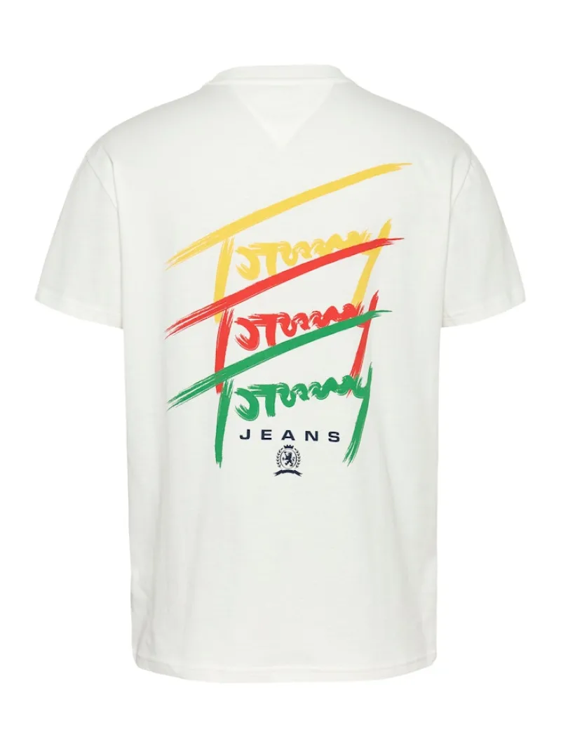 Tommy Jeans Shirts|Big Boys*TJM REG TWISTED SIGNTR TEE EXT ecru