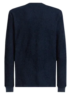 Tommy Jeans Shirts*TJM REG WAFFLE L/S TEE dark night navy