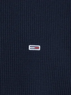 Tommy Jeans Shirts*TJM REG WAFFLE L/S TEE dark night navy