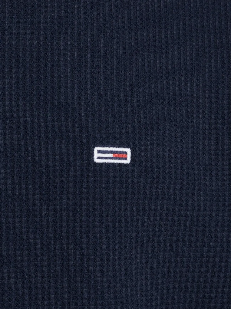 Tommy Jeans Shirts*TJM REG WAFFLE L/S TEE dark night navy