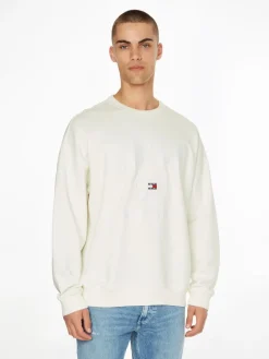 Tommy Jeans Shirts*TJM REVERSE SLUB CREW ancient white