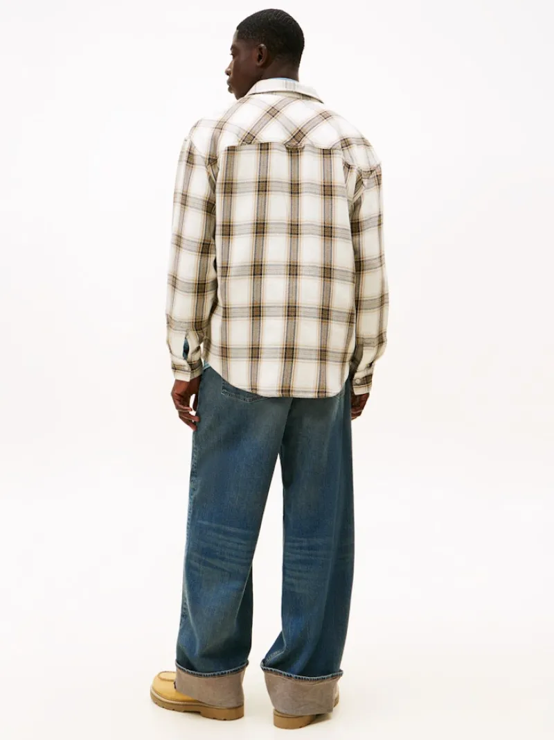 Tommy Jeans Hemden|Big Boys*TJM RLX CHECK BRUSHED OS EXT ancient white-check