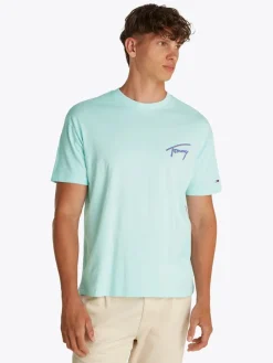 Tommy Jeans Shirts|Big Boys*TJM RLX FADED GRAPHIC TEE EXT spring mint