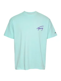 Tommy Jeans Shirts|Big Boys*TJM RLX FADED GRAPHIC TEE EXT spring mint