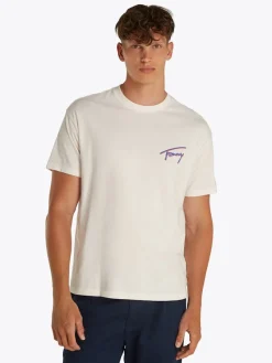 Tommy Jeans Shirts|Big Boys*TJM RLX FADED GRAPHIC TEE EXT ancient white