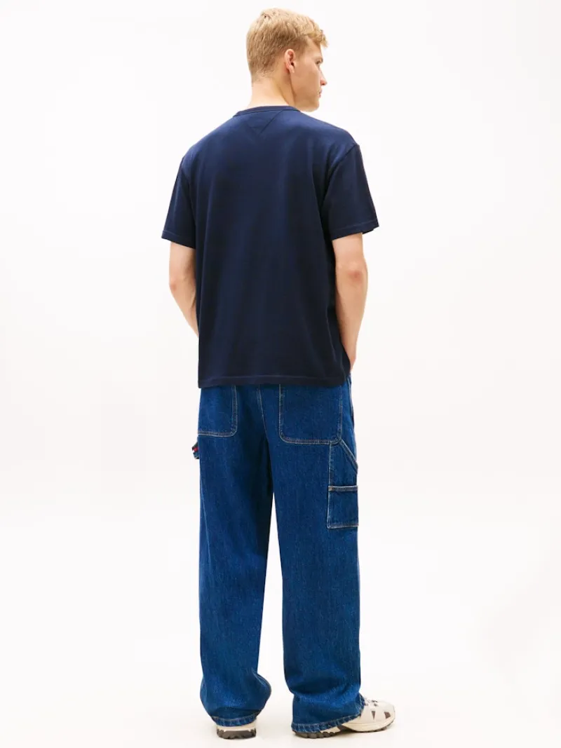 Tommy Jeans Shirts|Big Boys*TJM RLX LINEAR LOGO TEE EXT dark night navy