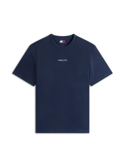 Tommy Jeans Shirts|Big Boys*TJM RLX LINEAR LOGO TEE EXT dark night navy
