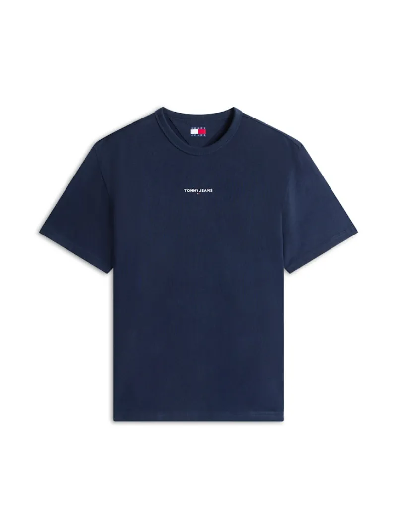 Tommy Jeans Shirts|Big Boys*TJM RLX LINEAR LOGO TEE EXT dark night navy