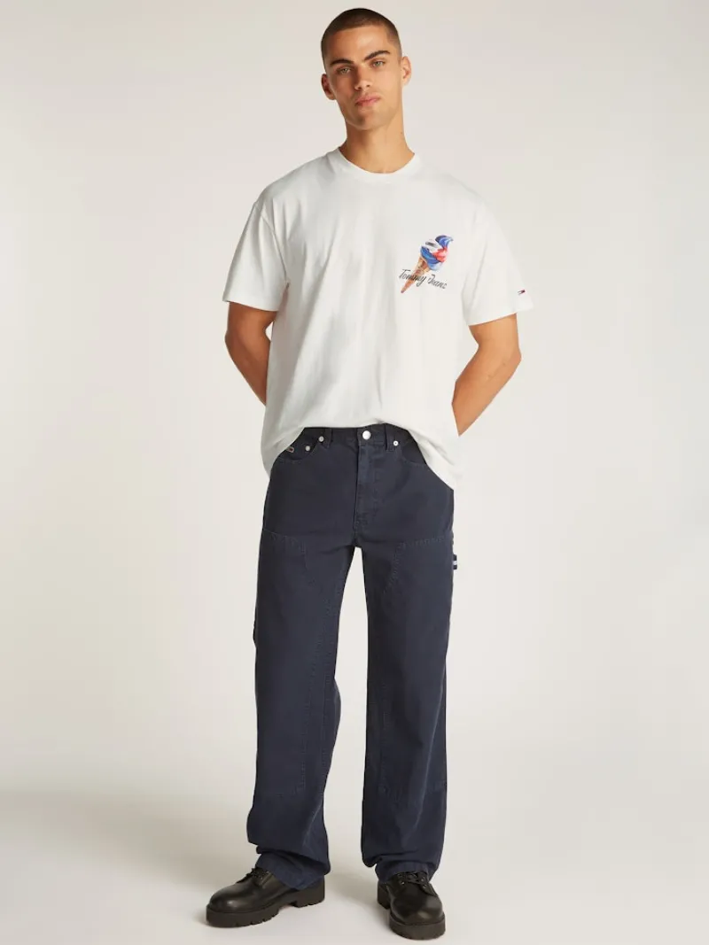 Tommy Jeans Shirts|Big Boys*TJM RLX NOVELTY 2 GMD TEE ecru