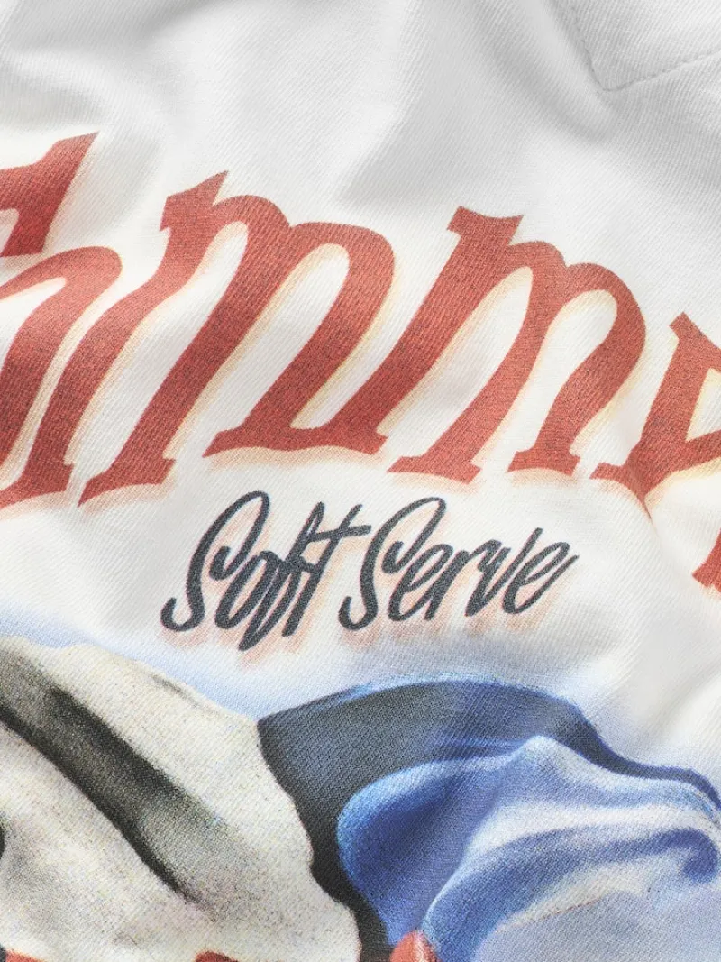 Tommy Jeans Shirts|Big Boys*TJM RLX NOVELTY 2 GMD TEE ecru