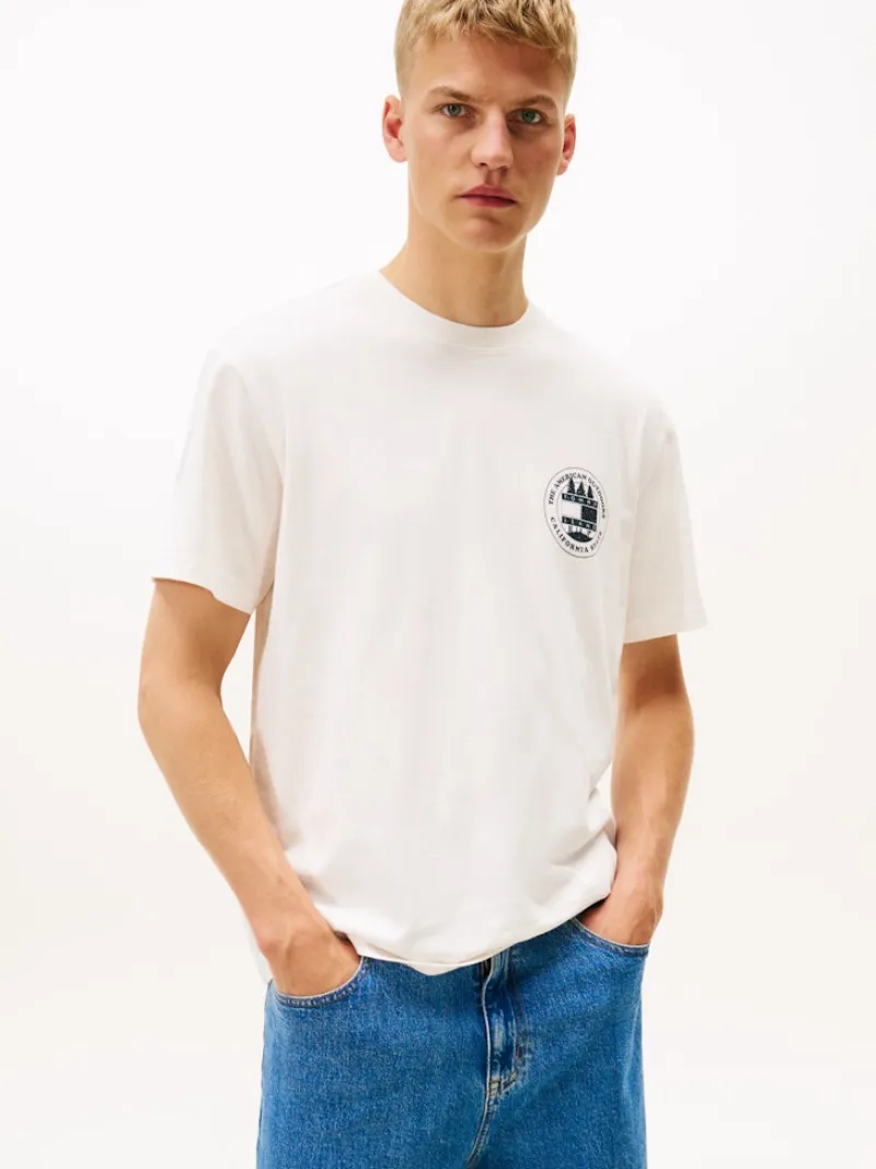Tommy Jeans Shirts|Big Boys*TJM RLX OUTDOOR SS TEE EXT ancient white