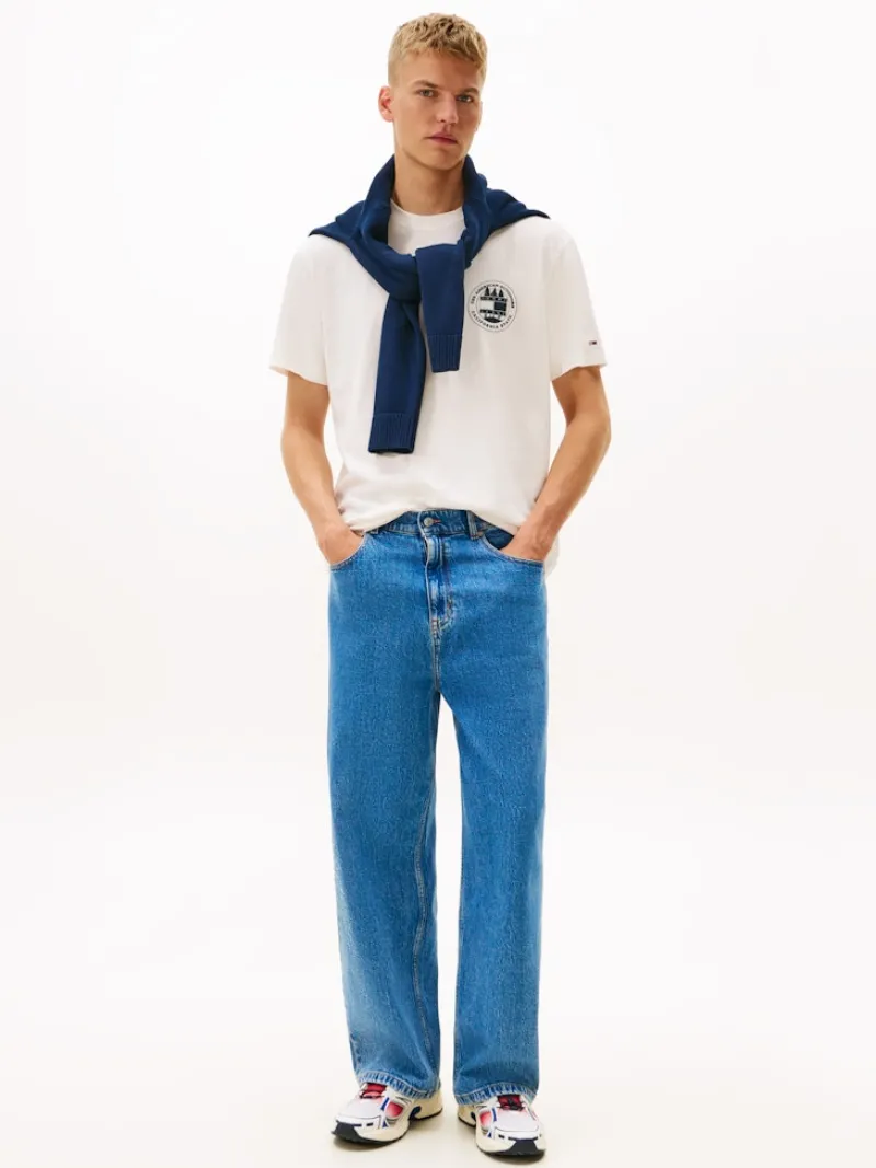 Tommy Jeans Shirts|Big Boys*TJM RLX OUTDOOR SS TEE EXT ancient white