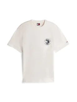 Tommy Jeans Shirts|Big Boys*TJM RLX OUTDOOR SS TEE EXT ancient white