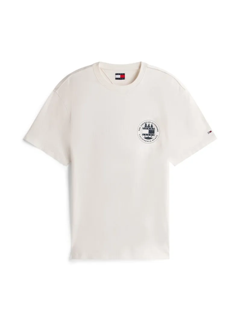 Tommy Jeans Shirts|Big Boys*TJM RLX OUTDOOR SS TEE EXT ancient white
