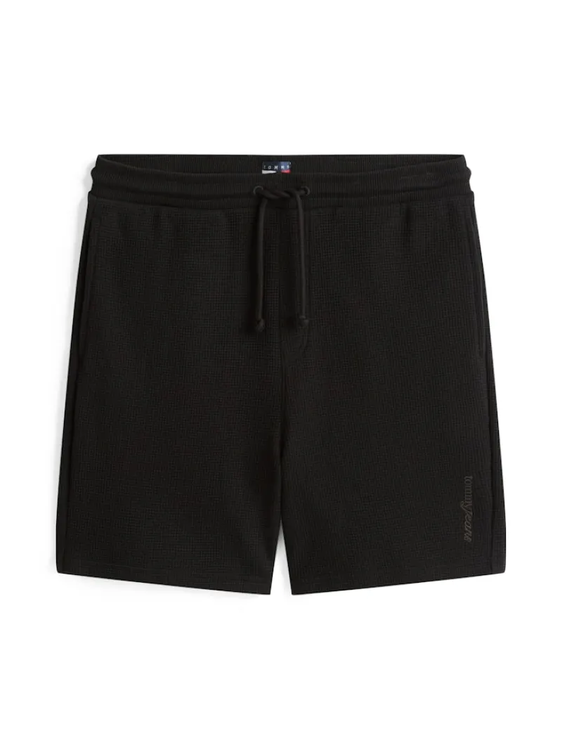 Tommy Jeans Shorts|Big Boys*TJM RLX WAFFLE SCRIPT BEACH SHRT Black