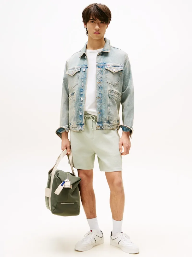 Tommy Jeans Shorts|Big Boys*TJM RLX WAFFLE SCRIPT BEACH SHRT misty sage