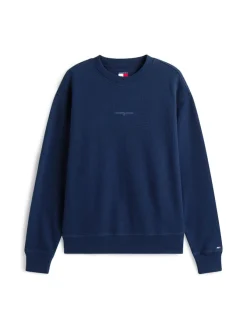 Tommy Jeans Pullover & Sweatshirts|Big Boys*TJM RLX WAFFLE SCRIPT CREW dark night navy