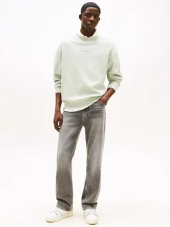 Tommy Jeans Pullover & Sweatshirts|Big Boys*TJM RLX WAFFLE SCRIPT CREW misty sage