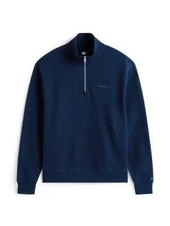 Tommy Jeans Pullover & Sweatshirts*TJM RLX WAFFLE SCRIPT QRTR ZIP dark night navy