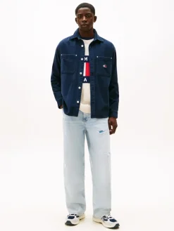 Tommy Jeans Hemden*TJM RLX WASHED CORD SHIRT EXT dark night navy