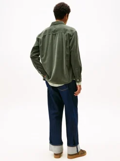 Tommy Jeans Hemden*TJM RLX WASHED CORD SHIRT EXT pewter green