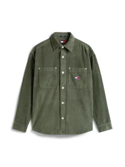 Tommy Jeans Hemden*TJM RLX WASHED CORD SHIRT EXT pewter green