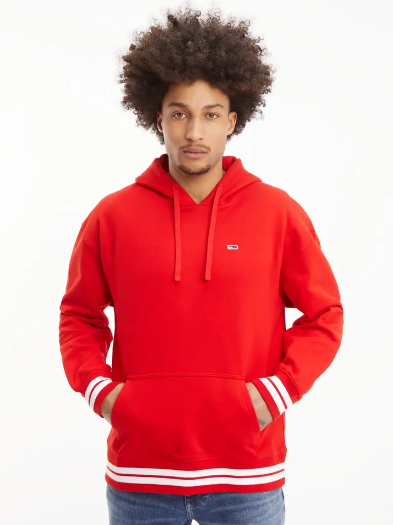 Tommy Jeans Pullover & Sweatshirts*TJM RLXD COLLEGIATE HOODIE deep crimson