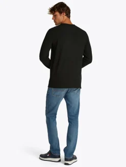 Tommy Jeans Shirts|Big Boys*TJM SLIM WAFFLE LS TEE EXT Black