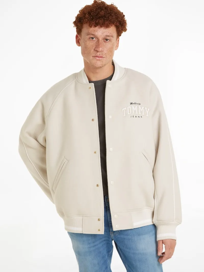 Tommy Jeans Jacken*TJM WOOL VARSITY BOMBER newsprint