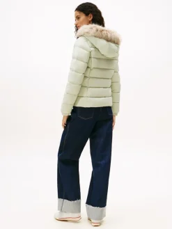 Tommy Jeans Jacken*TJW BASIC HOODED DOWN JACKET EXT misty sage