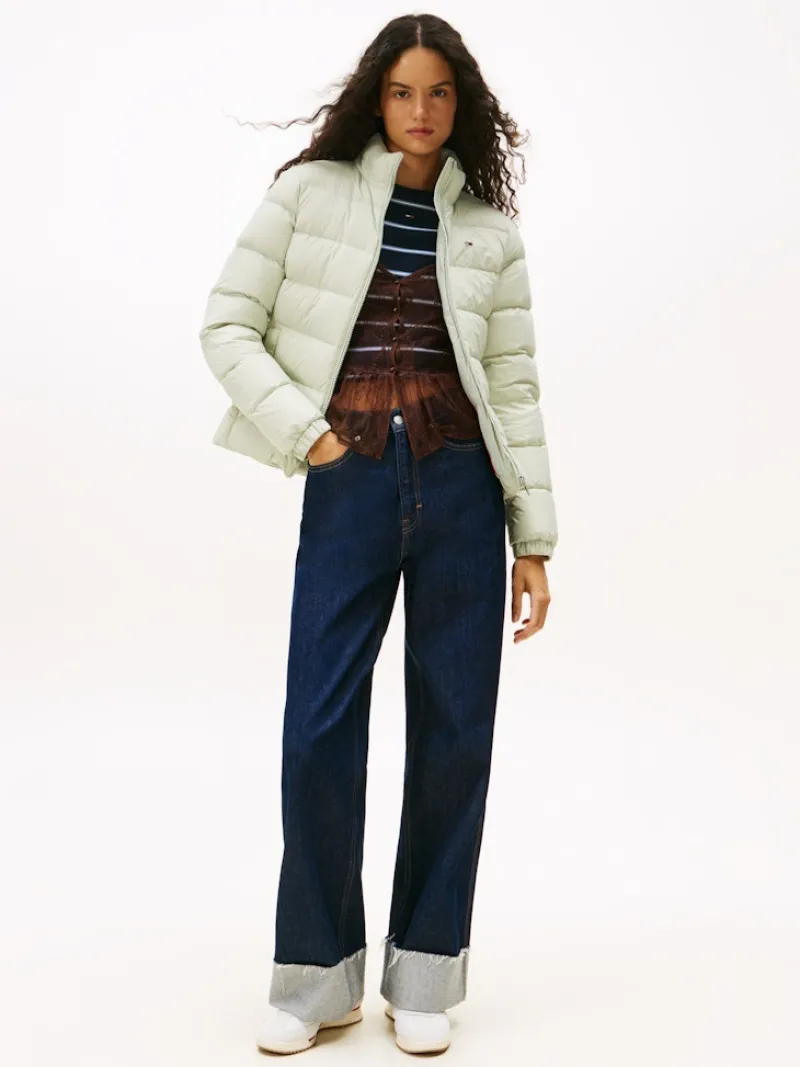 Tommy Jeans Jacken*TJW BASIC HOODED DOWN JACKET EXT misty sage