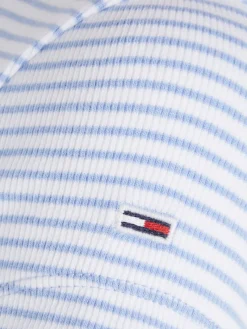 Tommy Jeans Shirts*TJW BBY STRIPE SS TOP june iris-multi