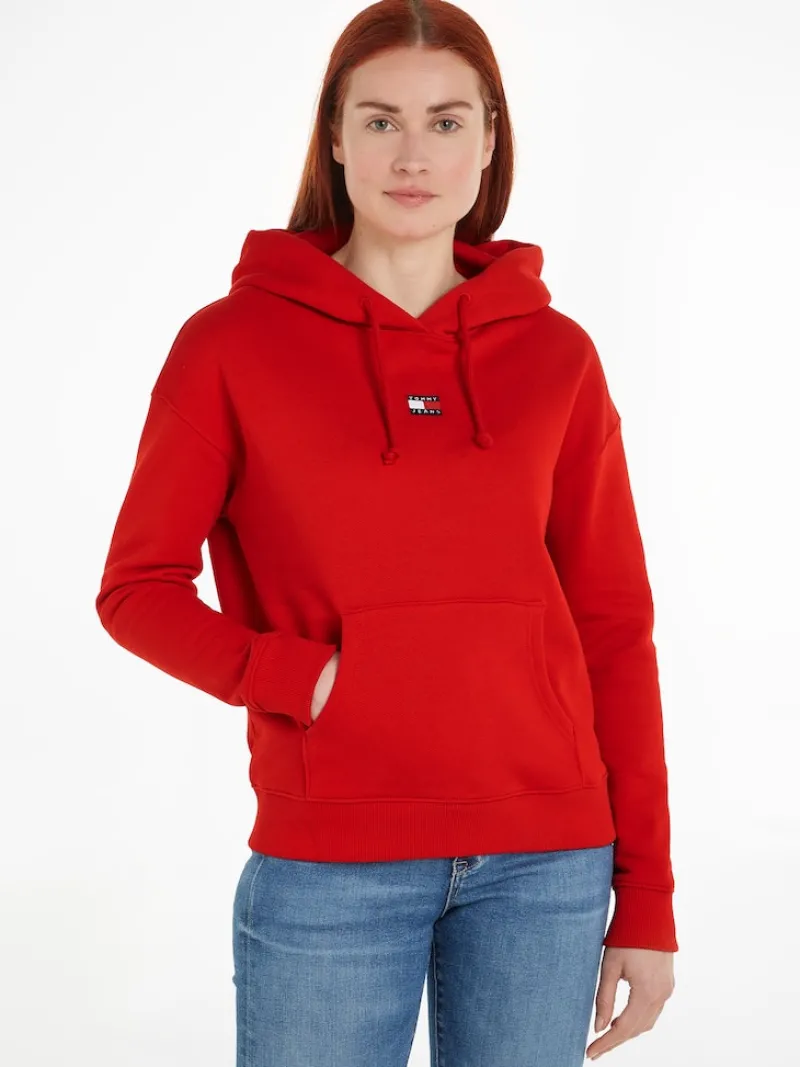 Tommy Jeans Pullover & Sweatshirts*TJW BXY BADGE HOODIE deep crimson