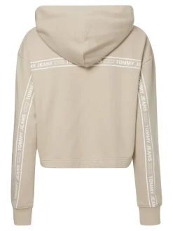 Tommy Jeans Pullover & Sweatshirts*TJW BXY CROP TAPING HOODIE savannah sand