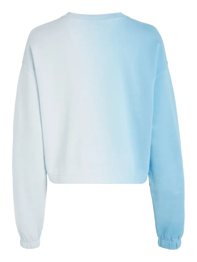 Tommy Jeans Pullover & Sweatshirts*TJW BXY DIP DYE SIGNATURE CREW skysail